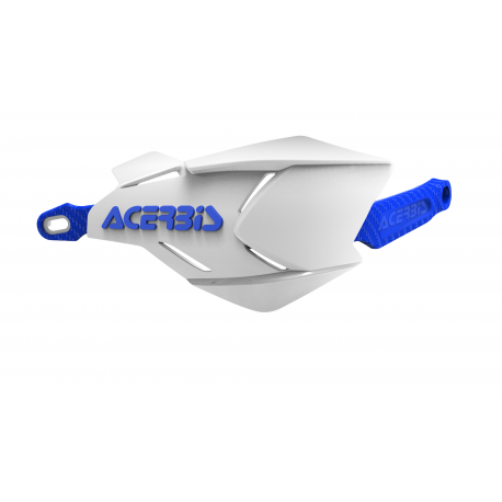 Acerbis X-Factory hand guards white blue